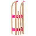 Pro-Snow Houten Slee Inklapbaar – Roze
