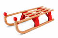 Pro-Snow Houten Slee Inklapbaar – Rood
